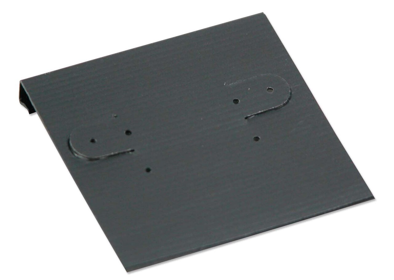 JewelrySupply Hanging Earring Card - Black Ribbed Paper 2x2 (Package of 100)